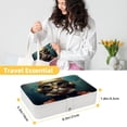 thumbnail image 5 of Cat PU Leather Bracelet Holder Jewelry Box Stand Necklace Organizer with Removable Compartment Portable Case, 5 of 6