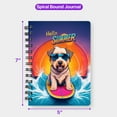 thumbnail image 5 of Retro Surfing Soft Coated Wheaten Terrier in Cool Sunglasses Hello Summer Waves Spiral Bound Journal Wheatie Dog Lover 5x7in Spiral Notebook - 10001, 5 of 5