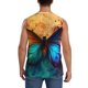 thumbnail image 4 of Fotbe Vibrant Rainbow Butterfly A Men's Camiseta sin Mangas Estampada para Hombres, Playera Casual para Gimnasio, Entrenamiento, Playa-Large, 4 of 7