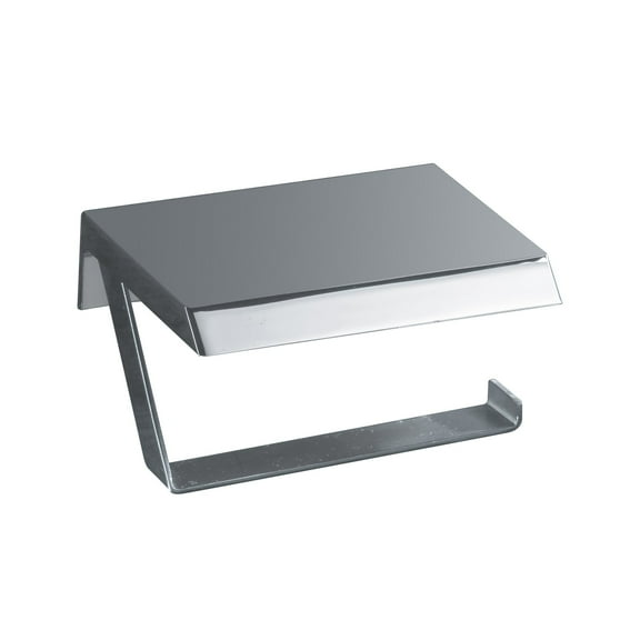 Marina Paper Holder With Shelf - Chrome