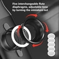 thumbnail image 2 of Metal Kazoo with 5 Diaphragms - Adjustable Tone for Guitar, Ukulele, Violin, Piano, Keyboard - Mini Kazoos Musical Instruments (Black), 2 of 6