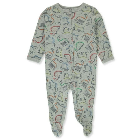 

Emporio Baby Baby Boys Dinosaur Footed Coveralls - gray 6 - 9 months (Newborn)