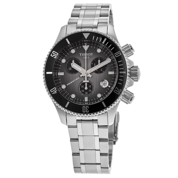 Tissot Seastar 1000 Quartz Chronograph Grey Dial Stainless Steel Men's Watch