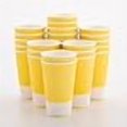 thumbnail image 3 of Restaurantware 16 Ounce Double Wall Disposable Coffee Cups, 500 Insulated Light Yellow Paper Tumblers with Ripple Wall Design, Lids Sold Separately for Hot Drinks like Tea, Hot Chocolate and More, 3 of 4