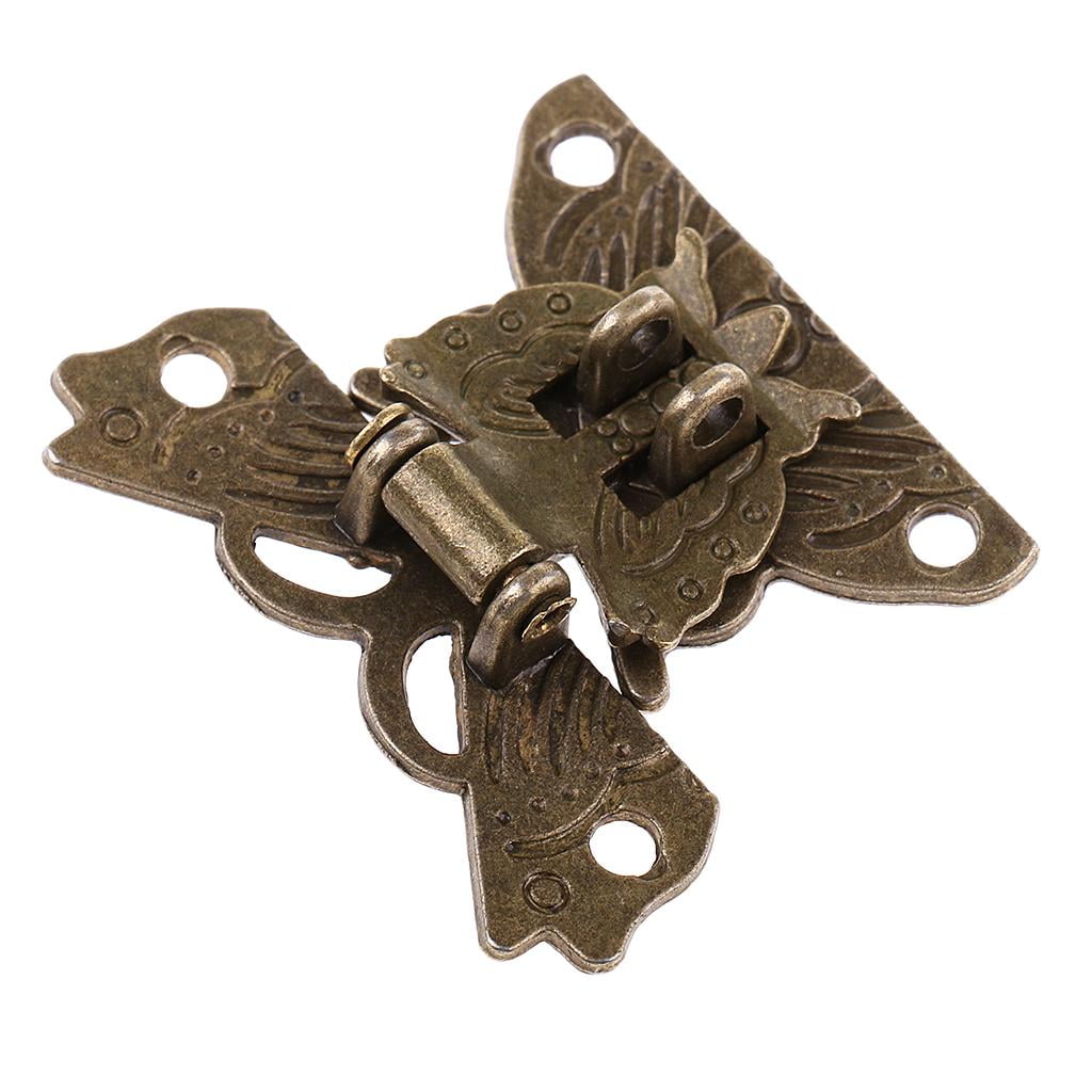 Zinc Alloy Butterfly Style Latch Hasp For Small Box Cabinet Decor ...