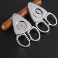 thumbnail image 3 of Cigar Cutter Stainless Steel Metal Classic Portable Cigar Cutter Guillotine Christmas Puro Scissors Cigar Accessories Gift Box (Silver), 3 of 7