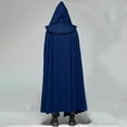 thumbnail image 2 of JOANKDMI Unisex Halloween Cloak with Hood Medieval Renaissance Gothic Cape Vampire Wicca Pagan Costume Full Length Hooded Robe for Men Women Party Dress Up, 2 of 4