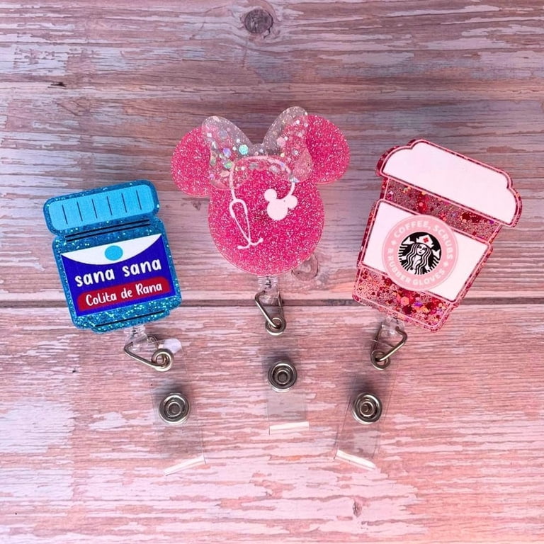 Valentine’s Day Nurse Badge Reel – Love Letter Design, Retractable ID Holder With Alligator Clip