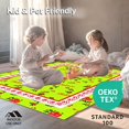 thumbnail image 4 of ODIKA 3'x5' Machine Washable Non-Slip Area Rug, Festive Believe Holiday Decorative High Traffic Rug with Pad, Green, 623360, 4 of 8