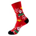 thumbnail image 2 of Adult Novelty Christmas Socks Festive Santa and Bells Design Multi Pack for Holiday, 2 of 2