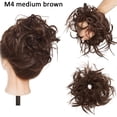 thumbnail image 2 of Chignon Synthétique Désordonné Pièce de Cheveux Ondulée Bouclée Élastique Chignon Épais pour Femmes Filles, 2 of 7