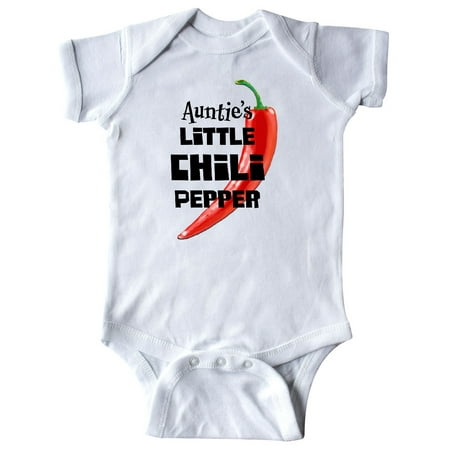 

Inktastic Auntie s Little Chili Pepper Gift Baby Boy or Baby Girl Bodysuit