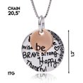 thumbnail image 2 of HSHDLDF Inspirational Pendant Necklace - “Be Brave Strong Happy Thankful Kind Wise Compassionate” - Great Unique Gift, 2 of 7