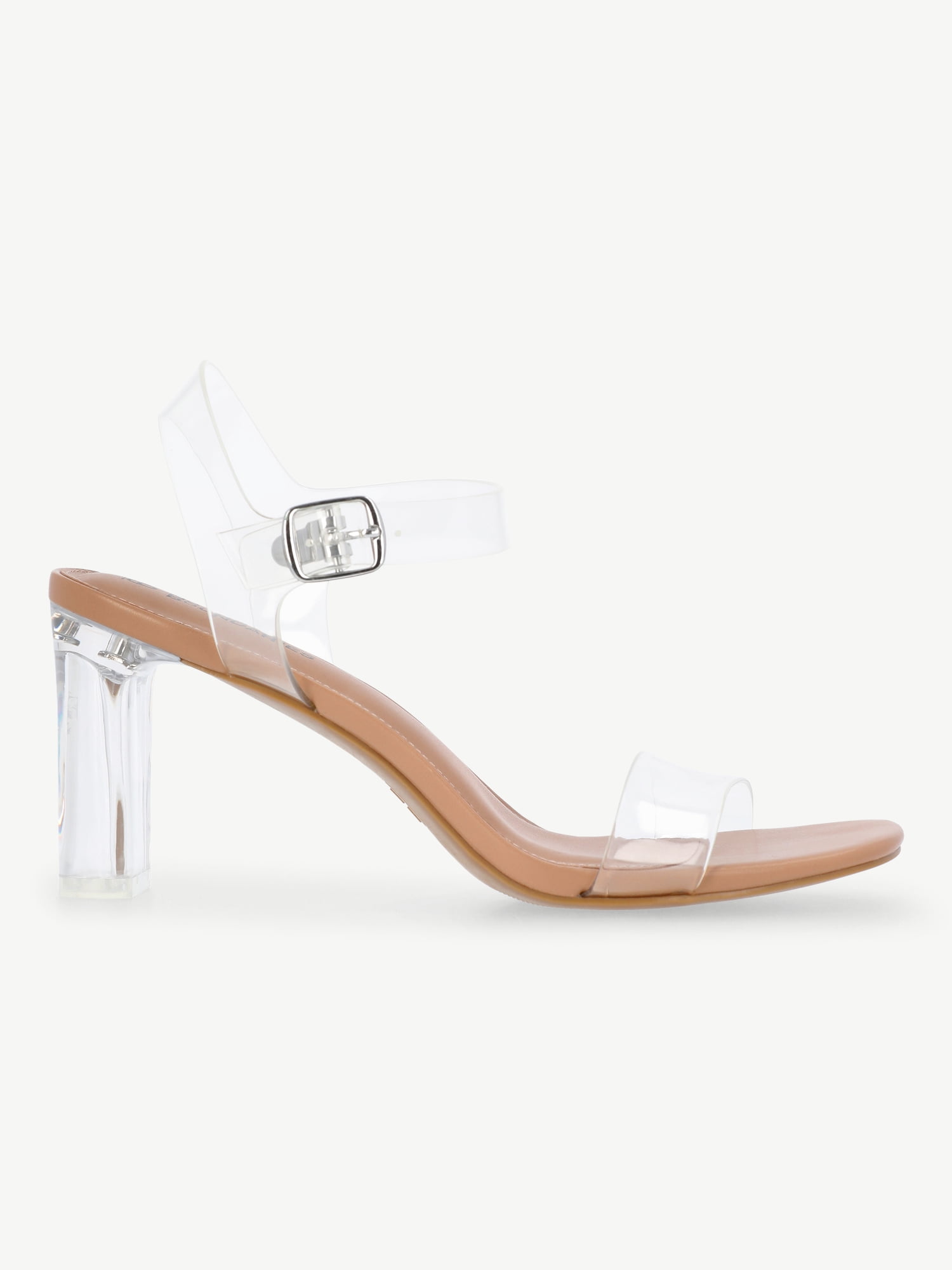 No Boundaries Lucite Heeled Sandals, Women's