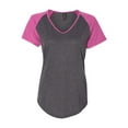 thumbnail image 2 of Anvil Women's Triblend Colorblocked Raglan T-Shirt, 2 of 3
