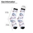 thumbnail image 2 of Naloa Snowy Cottage Holiday Scene Kids Socks Unisex Kids and Toddlers' Crew Socks, ,1 Pairs, 2 of 5