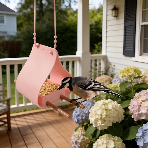 Bird Feeder For Window With Integrated Hanging Strap Proof Silicone Food Container Bird Cage Pet Feeding Rack Bird Feeder For Garden Yard Patio Lawns Decor