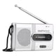 thumbnail image 3 of Radio portátil ANGGREK mini Estéreo Receptor AM/FM Color plata, 3 of 7