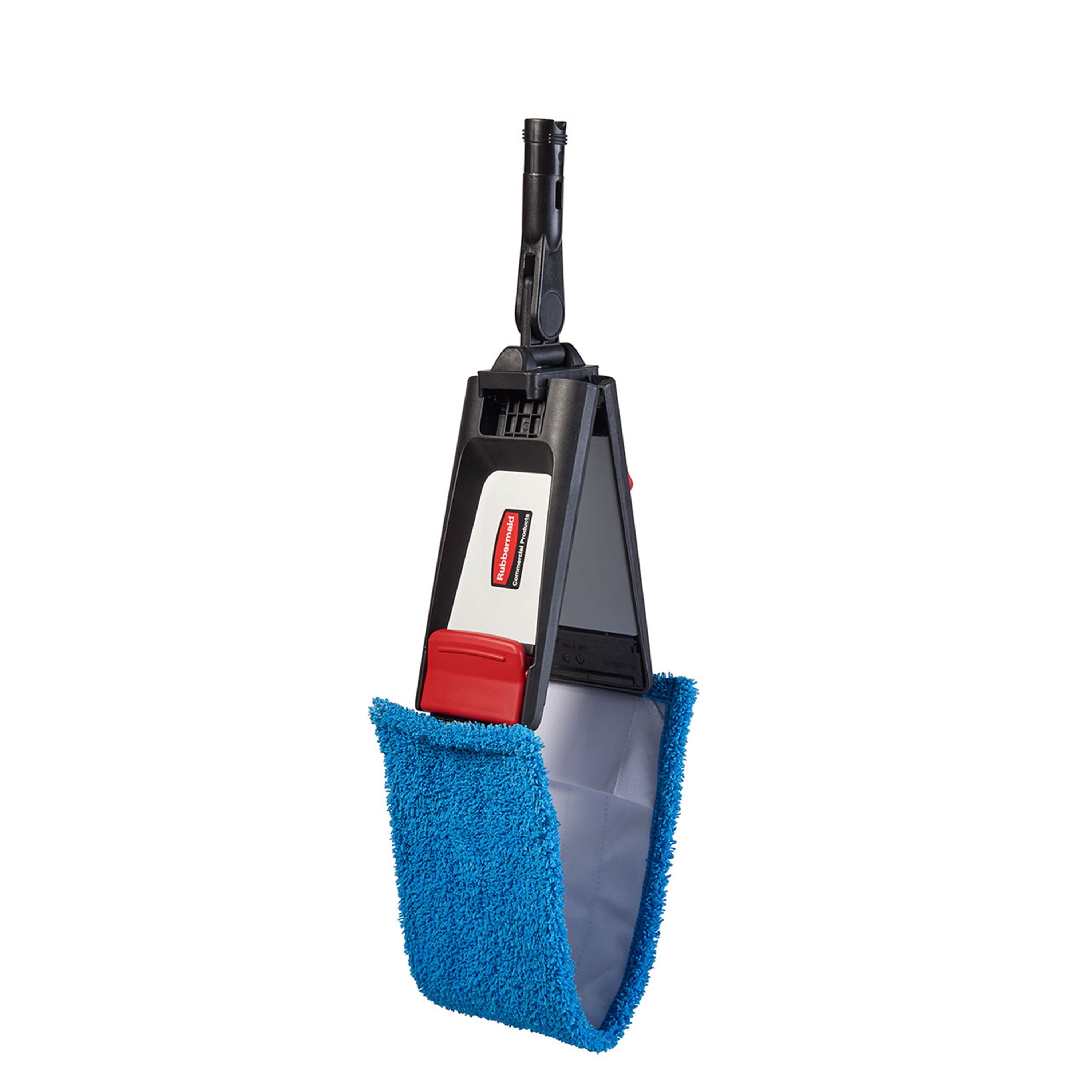 Rubbermaid® Commercial Adaptable Flat Mop Kit, 19.5 x 5.5 Blue Microfiber  Head, 48 to 72 Yellow Aluminum Handle