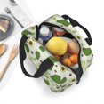 thumbnail image 5 of KLL Green Avocado Print Insulated Lunch Bag Women, Reusable Cute Tote Lunch Box for Adult & Men, Leakproof Cooler Lunch Bags for Work Office Travel Picnic, 5 of 5