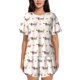 thumbnail image 1 of Fotbe Dachshund Dog Puppy Conjunto de Pijama Estampado para Mujer, 2 Piezas, Ropa de Dormir con Camiseta de Manga Corta y Shorts Suaves-Large, 1 of 6
