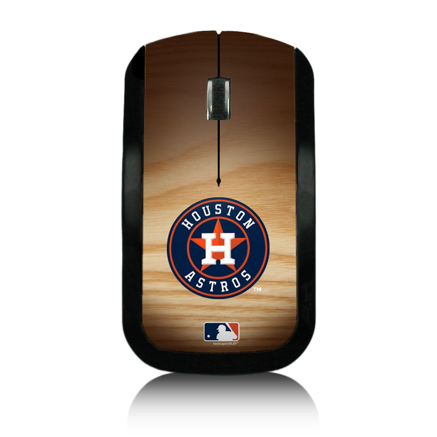 Houston Astros Wood Print Wireless USB Mouse
