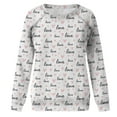 thumbnail image 4 of Valentine's Day Shirt for Women Love Heart Print Long Sleeve Tops Casual Loose Crewneck Sweatshirt Graphic Gift Blouses, 4 of 5