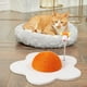 thumbnail image 5 of Rascador para gatos de sisal hecho a mano: material natural/entretenimiento/uso angular/decoración del hogar, 5 of 8