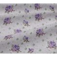 thumbnail image 5 of oneOone Viscose Jersey Fabric Watercolor Leaves & Peony Floral_Printed Craft Fabric BTY 60 Inch Wide, 5 of 5