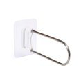 thumbnail image 1 of Billuyoard Percha para abrigos, estante de almacenamiento, portátil, desmontable, autoadhesivo, para casa, balcón, organizador, soporte, accesorios, Almacenamiento y organización del hogar Blanco Billuyoard HA064701-01B, 1 of 6
