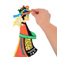 thumbnail image 4 of FELTECHELECTR 4 marionetas de sombras tradicionales chinas, juguetes artesanales de cultura tradicional china (estilo aleatorio), 4 of 6