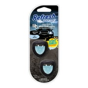 Refresh Your Car Mini Diffuser Car Air Fresheners, Lightning Bolt / Ice Storm Scent, 2 Pack