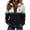 Black, variant on St Patrick Sweatshirts For Women Half Zip Long Sleeve Lapel Print Pullover Tops Casual Holiday Clothes (XL, Black)