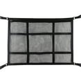 thumbnail image 1 of Car Ceiling Cargo Net Pocket Strong Bearing Auto Roof Cargo Storage Net Large Capacity Car Roof Organizer Adjustable Double Layer Mesh 31x21inch for Most SUVs Cars Roofs, 1 of 8