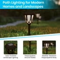 thumbnail image 5 of Flash Furniture 8 Piece Modern Brown LED Solar Pathway Light, 8 Lumens, 5 of 11