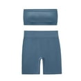thumbnail image 1 of Conjunto de dos piezas de moda para mujer, cuello redondo, sin mangas, pantalones cortos y blusa lisa., 1 of 1