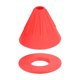 thumbnail image 2 of Cafetera de cono de goteo Soledad filtro de café silicona reutilizable rojo, 2 of 10