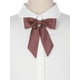 thumbnail image 4 of INSPIRAR CHIC Corbata de moño de color sólido con cinta western preatado color rojo oscuro, 4 of 6