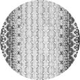 thumbnail image 1 of Ahgly Company Indoor Round Abstract Gray Contemporary Area Rugs, 8' Round, 1 of 1