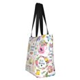 thumbnail image 2 of Bingfone Spring Hand Drawn Flowers Birds Women Shoulder Tote Bags Casual Bag Ladies Shopping Handbag, 2 of 7