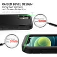 thumbnail image 6 of Entronix Rugged Case for iPhone 12 Mini, Shockproof Triple Layer Design, Black, 6 of 6