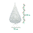 thumbnail image 4 of Árbol Navideño Pino Ramas Montables Blancas Brillantes Importadora La Merced Altura 1.50 m Artificial Plástico Resistente, 4 of 4