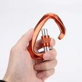 thumbnail image 4 of Karabiner, Kletterkarabiner, Karabinerhaken Aus Aluminium Schlsselanhnger 25 Kn-karabinerhaken Fr Hohe Beanspruchung Mit Schraubsicherung Zum Klettern, 4 of 5