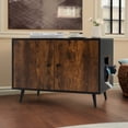 thumbnail image 2 of Demi Bonn 31" Cat Litter Box Enclosure, Hidden Litter Box Furniture, Wood Cat House Washroom Cabinet Fit for Most of Cat and Litter Box, Black, 2 of 7