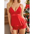 thumbnail image 5 of Sexyfree Women Cami Pajama Set Lace Camisole Lingerie and Shorts Nightwear Sexy Pj Lounge Sets, 5 of 5