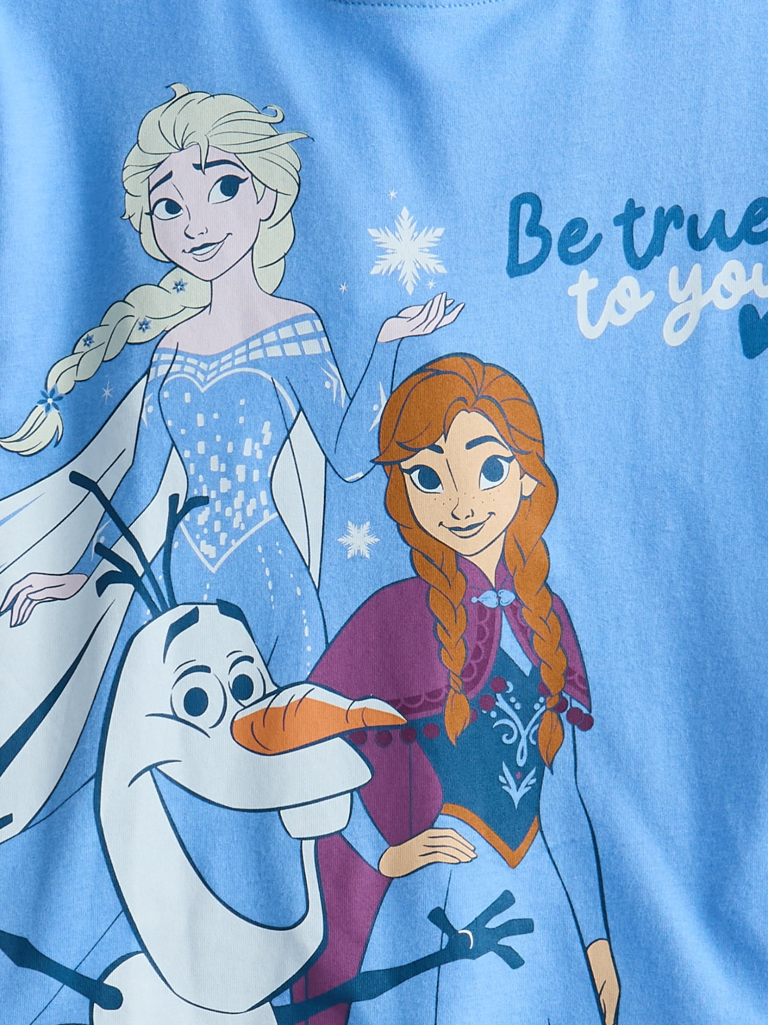 Disney Frozen Toddler Girls' Graphic Tee with Short Sleeves, Sizes 12M-5T