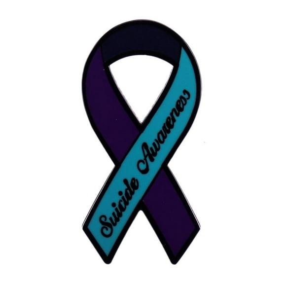 Necvior Suicide Awareness Ribbon Badge Mental Illness Warrior Enamel Pin Brooch Mental