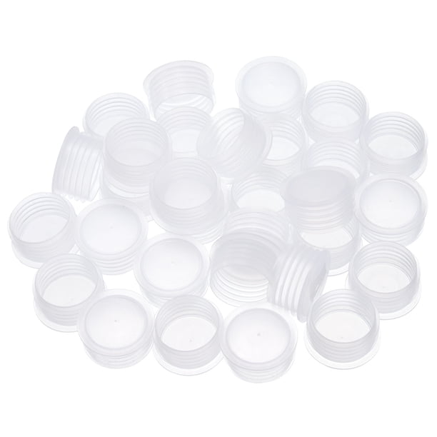 30 PCS Tapones para Salero de 8/9 pulgadas, Tapones de Plástico Transparentes para Reemplazo de Tapas de Botellas