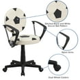 thumbnail image 5 of Flash Furniture Soccer Swivel Task Office Chair with Arms, 5 of 12