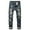 P-Dark Blue, variant on Rhuody Jean For Men Stretch Slim Fit Jeans Ripped Distressed Straight Leg Denim Pants Stretch Motorcycle Jeans Trousers Comfortable Clothes 34 Blue